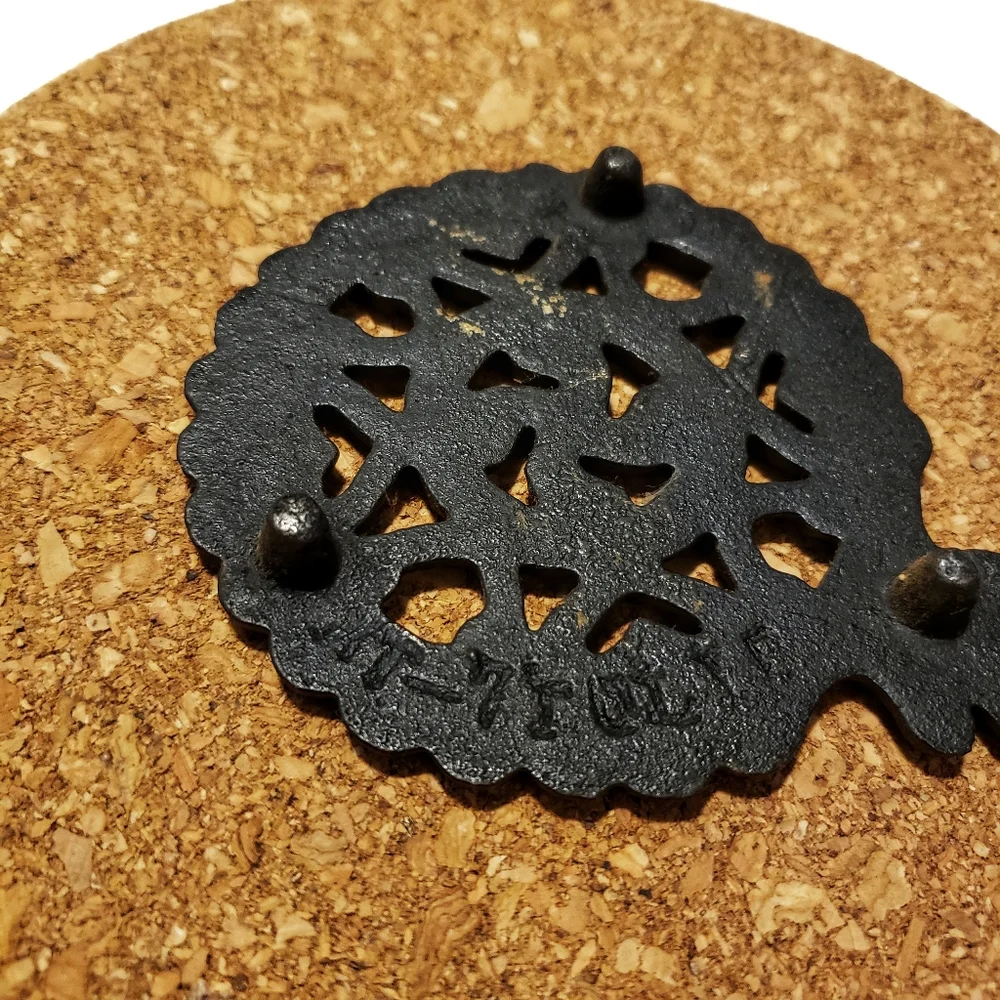 Cast Iron Vintage Footed Miniature Trivets Set of 3